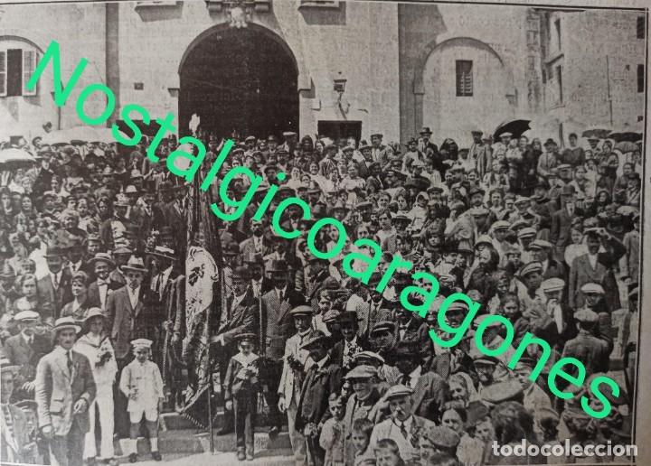 Collectionnisme de Revues et Journaux: Barcelona barriada Gracia bendici&oacute;n nueva bandera san Isidro 1917 fotograf&iacute;a revista
