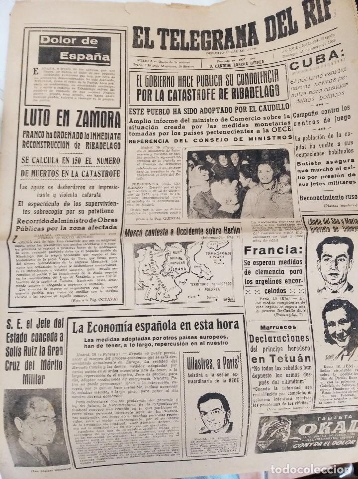 Collection Magazines and Newspapers: EL TELEGRAMA DEL RIF, 11 de Enero de 1959. MELILLA