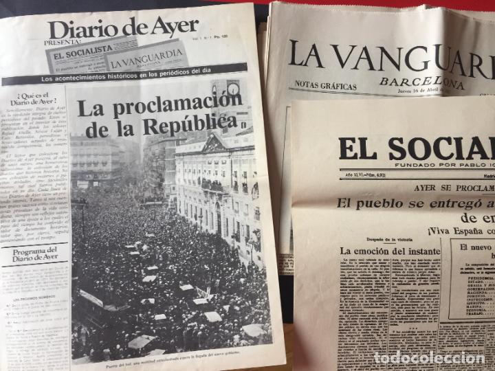 Coleccionismo de Revistas y Peri&oacute;dicos: Diario de Ayer. n&ordm; 1. 1977. Con facsimil de La Vanguardia y El Socialista