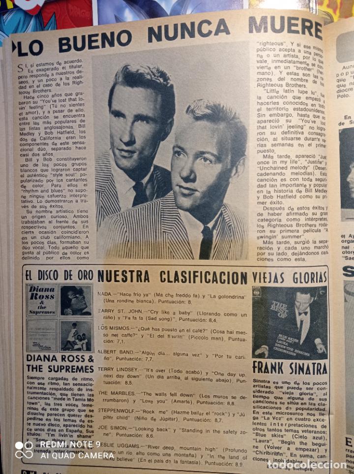 Coleccionismo de Revistas y Peri&oacute;dicos: DIANA ROSS AND THE SUPREMES BILL MEDLEY BOB HATFIELD FRANK SINATRA