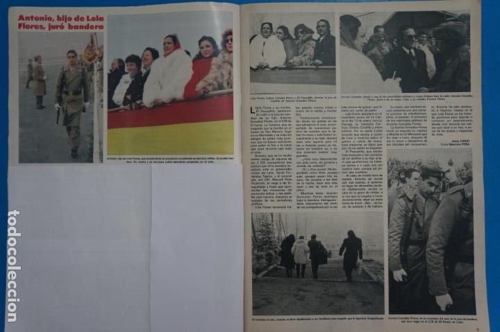 Coleccionismo de Revistas y Peri&oacute;dicos: RECORTE CLIPPING DE ANTONIO FLORES Y LOLA FLORES REVISTA SEMANA N&ordm; 2239 PAG. 4 Y 5 L35