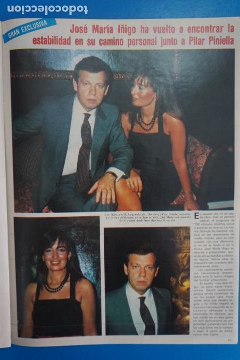 Coleccionismo de Revistas y Peri&oacute;dicos: RECORTE CLIPPING DE JOSE MARIA I&Ntilde;IGO Y PILAR PINIELLA REVISTA SEMANA N&ordm; 2277 PAG. 65 AL 68 L35