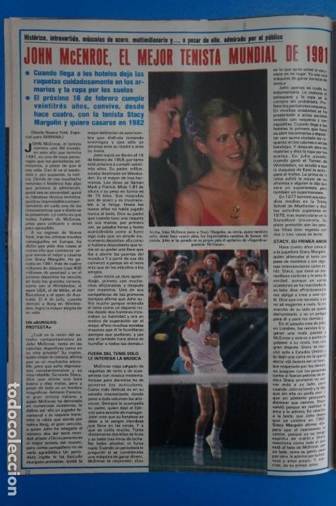 Coleccionismo de Revistas y Peri&oacute;dicos: RECORTE CLIPPING DE JOHN MCENROE TENISTA REVISTA SEMANA N&ordm; 2185 PAG. 22 L35