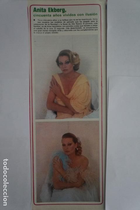 Coleccionismo de Revistas y Peri&oacute;dicos: RECORTE CLIPPING DE ANITA EKBERG REVISTA SEMANA N&ordm; 2185 PAG. 64 L35