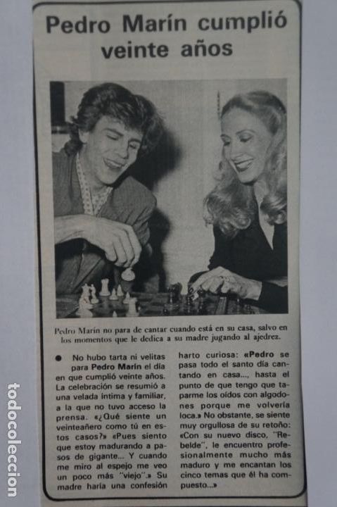 Coleccionismo de Revistas y Peri&oacute;dicos: RECORTE CLIPPING DE PEDRO MARIN REVISTA SEMANA N&ordm; 2185 PAG. 79 L35