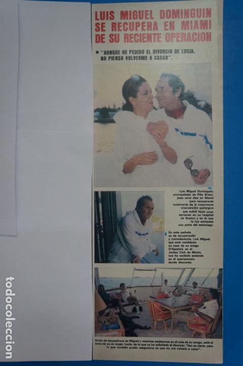 Coleccionismo de Revistas y Peri&oacute;dicos: RECORTE CLIPPING DE LUIS MIGUEL DOMINGUIN Y PILIA BRAVO REVISTA SEMANA N&ordm; 2194 PAG. 73 L35