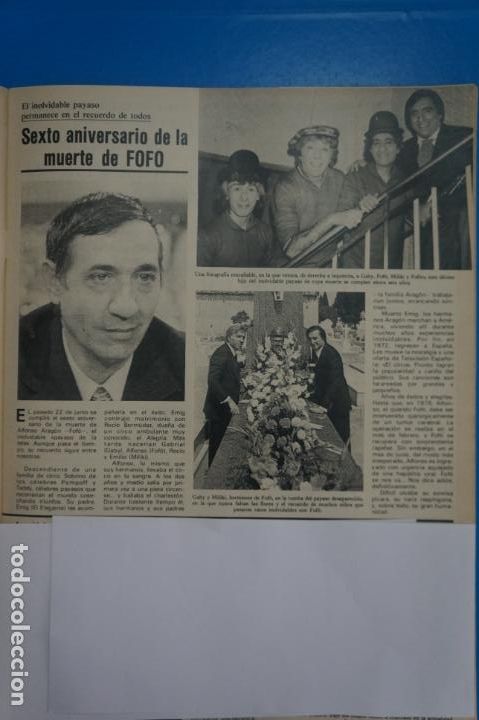 Coleccionismo de Revistas y Peri&oacute;dicos: RECORTE CLIPPING DE FOFO REVISTA SEMANA N&ordm; 2213 PAG. 11 L35
