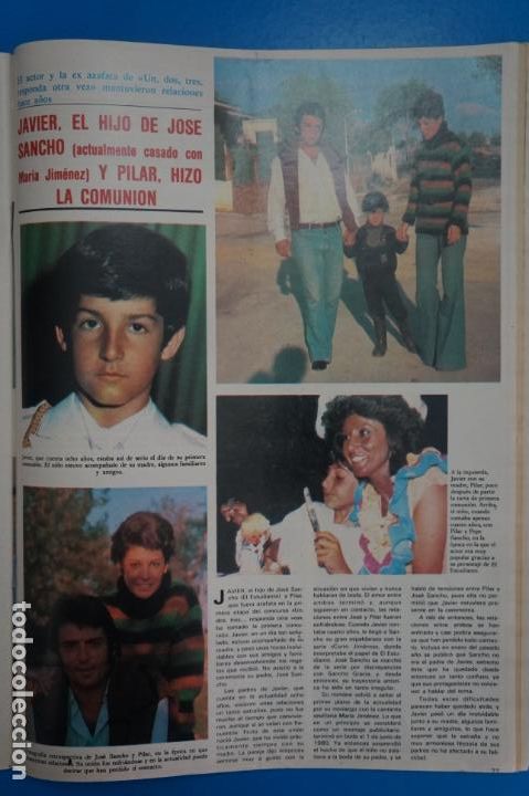 Coleccionismo de Revistas y Peri&oacute;dicos: RECORTE CLIPPING DE JAVIER HIJO DE JOSE SANCHO REVISTA SEMANA N&ordm; 2213 PAG. 77 L35