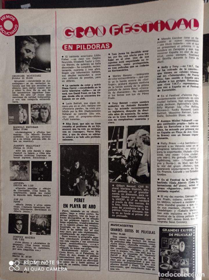 Coleccionismo de Revistas y Peri&oacute;dicos: GILBERT BECAUD PERET MOUSTAKI JHONNY HALLYDAY MANOLO ESCOBAR