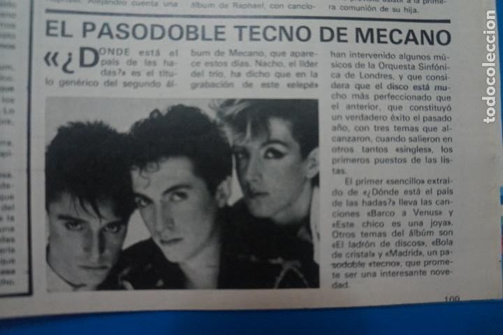 Coleccionismo de Revistas y Peri&oacute;dicos: RECORTE CLIPPING DE MECANO REVISTA SEMANA N&ordm; 2260 PAG. 109 L36