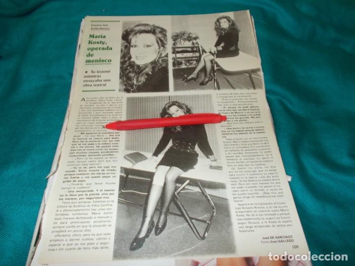 Sammeln von Zeitschriften und Zeitungen: RECORTE : MARIA KOSTY, OPERADA DE MENISCO. SEMANA, MARZO 1988(#)