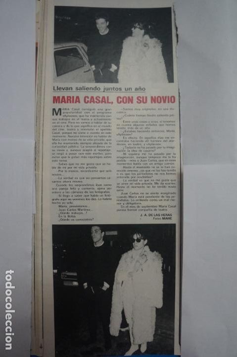 Coleccionismo de Revistas y Peri&oacute;dicos: RECORTE CLIPPING DE MARIA CASAL REVISTA SEMANA N&ordm; 2260 PAG. 46 L36