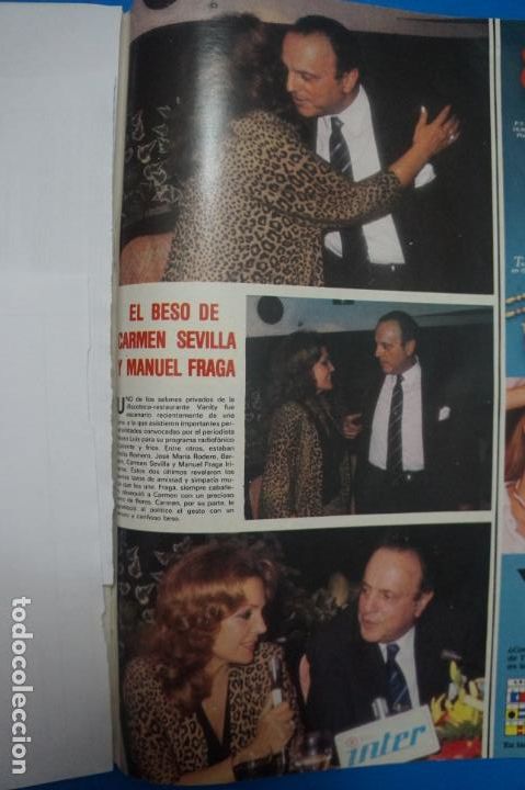 Coleccionismo de Revistas y Peri&oacute;dicos: RECORTE CLIPPING DE CARMEN SEVILLA Y MANUEL FRAGA REVISTA SEMANA N&ordm; 2287 PAG. 123 L36