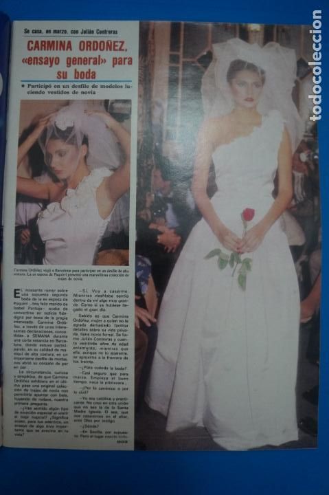 Coleccionismo de Revistas y Peri&oacute;dicos: RECORTE CLIPPING DE CARMINA ORDO&Ntilde;EZ REVISTA SEMANA N&ordm; 2287 PAG. 7 AL 9 L36