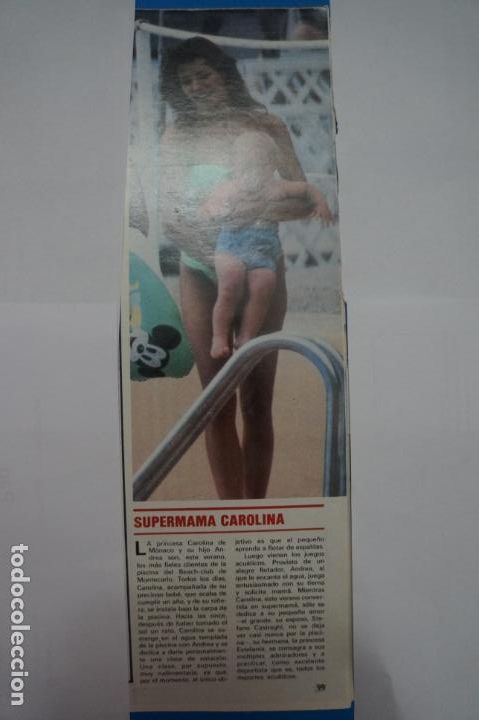 Coleccionismo de Revistas y Peri&oacute;dicos: RECORTE CLIPPING DE CAROLINA DE MONACO REVISTA SEMANA N&ordm; 2373 PAG. 99 L36