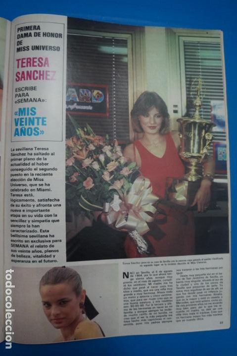 Coleccionismo de Revistas y Peri&oacute;dicos: RECORTE CLIPPING DE TERESA SANCHEZ REVISTA SEMANA N&ordm; 2373 PAG. 69 AL 72 L36