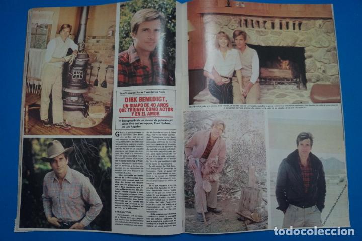 Coleccionismo de Revistas y Peri&oacute;dicos: RECORTE CLIPPING DE DIRK BENEDICT REVISTA SEMANA N&ordm; 2373 PAG. 56 AL 58 L36