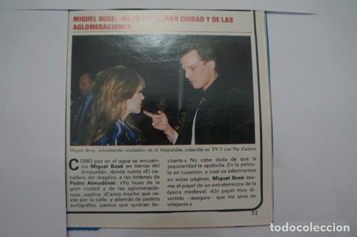 Coleccionismo de Revistas y Peri&oacute;dicos: RECORTE CLIPPING DE MIGUEL BOS&Eacute; REVISTA SEMANA N&ordm; 2373 PAG. 51 L36