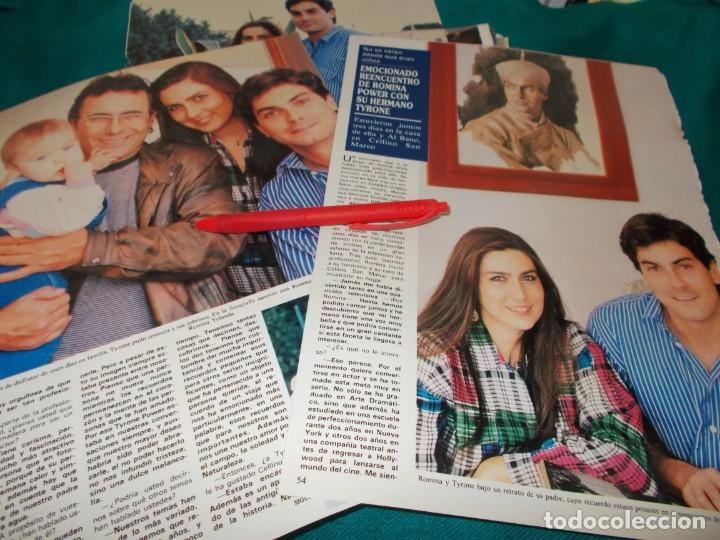 Sammeln von Zeitschriften und Zeitungen: RECORTE : REENCUENTRO DE ROMINA POWER CON SU HERMANO TYRONE. SEMANA, MARZO 1988(#)