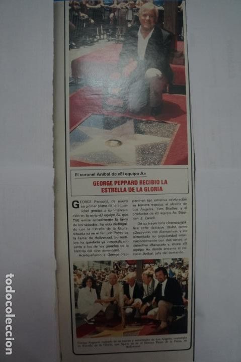 Coleccionismo de Revistas y Peri&oacute;dicos: RECORTE CLIPPING DE GEORGE PEPPARD REVISTA SEMANA N&ordm; 2373 PAG. 21 L36