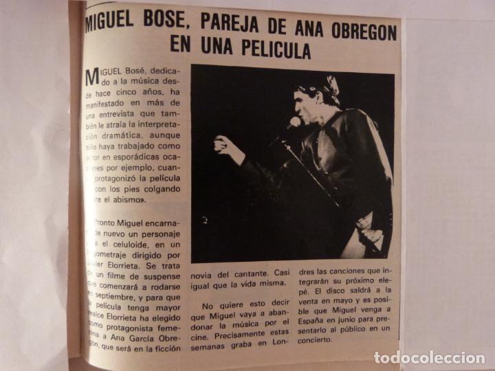 Coleccionismo de Revistas y Peri&oacute;dicos: RECORTE CLIPPING DE MIGUEL BOS&Eacute; REVISTA SEMANA N&ordm; 2246 PAG. 97 L37