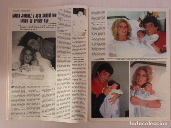 Coleccionismo de Revistas y Peri&oacute;dicos: RECORTE CLIPPING DE MARIA JIMENEZ Y PEPE SANCHO REVISTA SEMANA N&ordm; 2246 PAG. 20 Y 21 L37