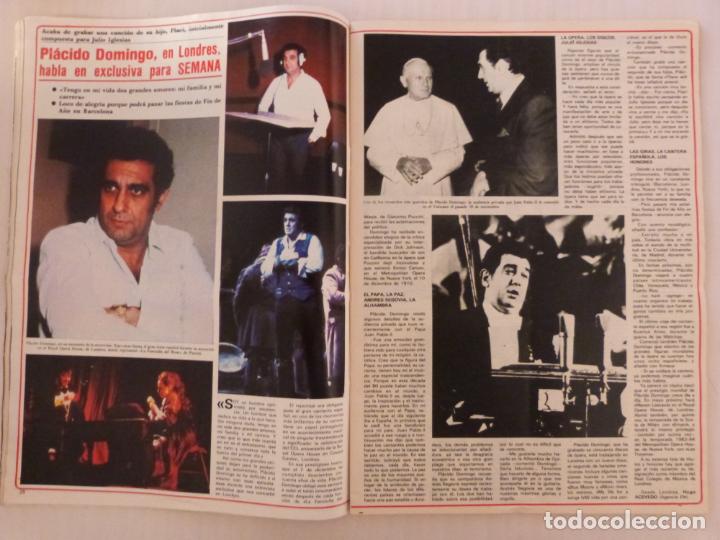 Coleccionismo de Revistas y Peri&oacute;dicos: RECORTE CLIPPING DE PLACIDO DOMINGO REVISTA SEMANA N&ordm; 2237 PAG. 28 Y 29 L37