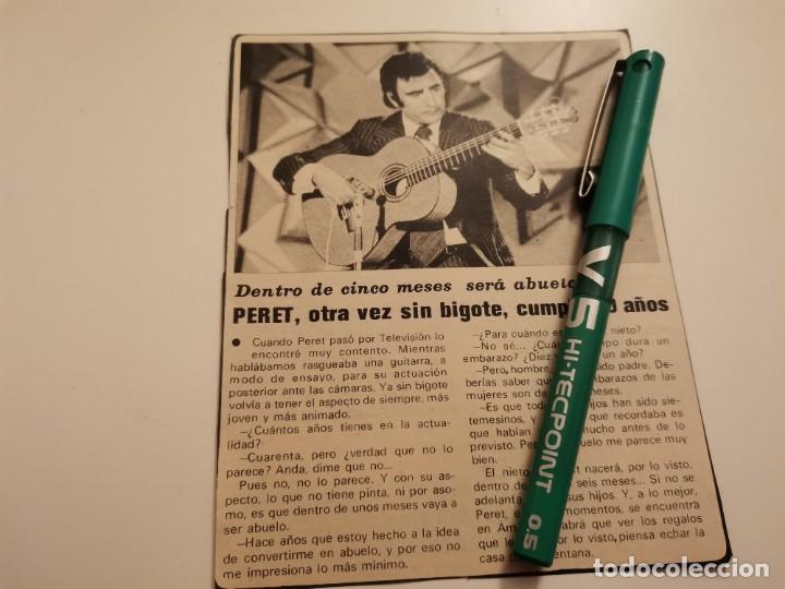 Coleccionismo de Revistas y Peri&oacute;dicos: PERET RECORTE REVISTA A&Ntilde;O 1975