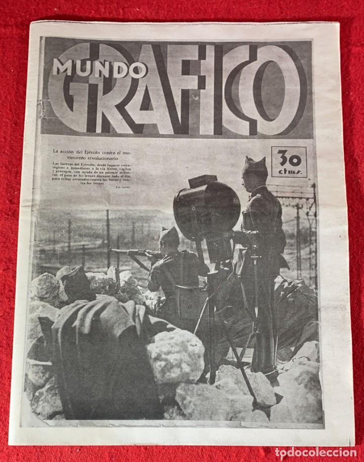 Coleccionismo de Revistas y Peri&oacute;dicos: PERIODICO ANTIGUO FASCIMIL MUNDO GR&Aacute;FICO DE LA GUERRA CIVIL ESPA&Ntilde;OLA