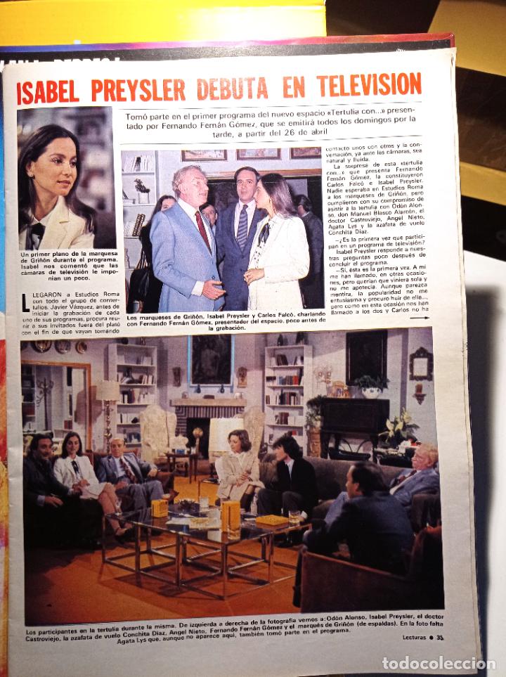 Sammeln von Zeitschriften und Zeitungen: isabel preysler debut en television