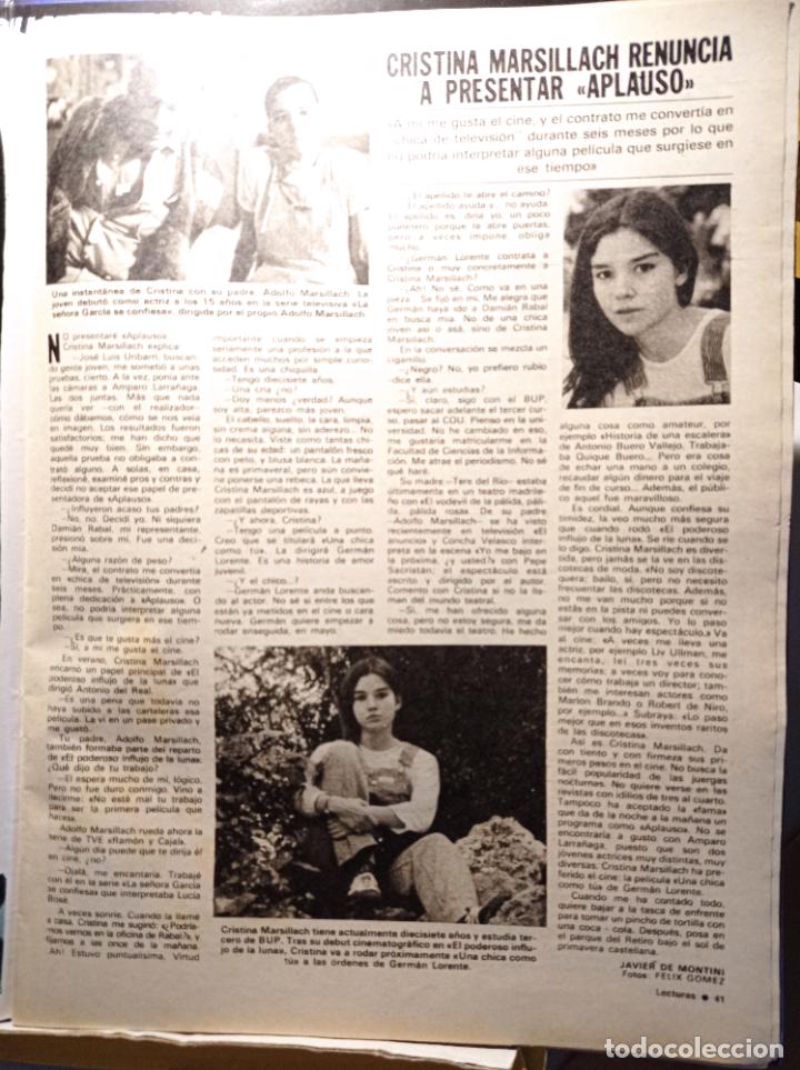 Colecionismo de Revistas e Jornais: cristina marsillach aplauso