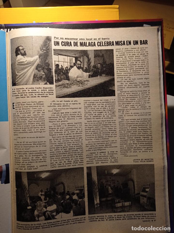 Colecionismo de Revistas e Jornais: jose luis cacho padre parroco de malaga da misa en un bar