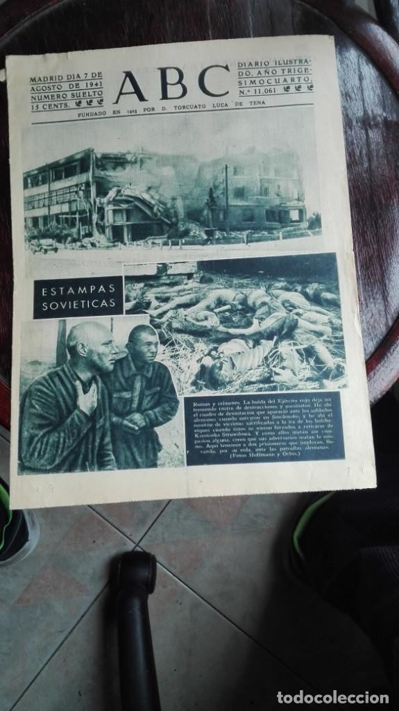Coleccionismo de Revistas y Peri&oacute;dicos: ABC MADRID d&iacute;a 7 de agosto de 1941 n&uacute;mero 11061