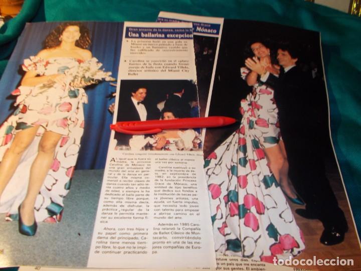 Colecionismo de Revistas e Jornais: RECORTE : CAROLINA DE MONACO, EXCEPCIONAL BAILARINA. SEMANA, ABRIL 1988(#)