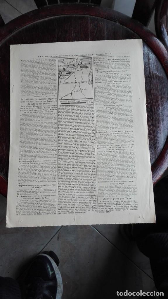 Coleccionismo de Revistas y Peri&oacute;dicos: ABC MARTES 10 de noviembre de 1942 edici&oacute;n de la ma&ntilde;ana