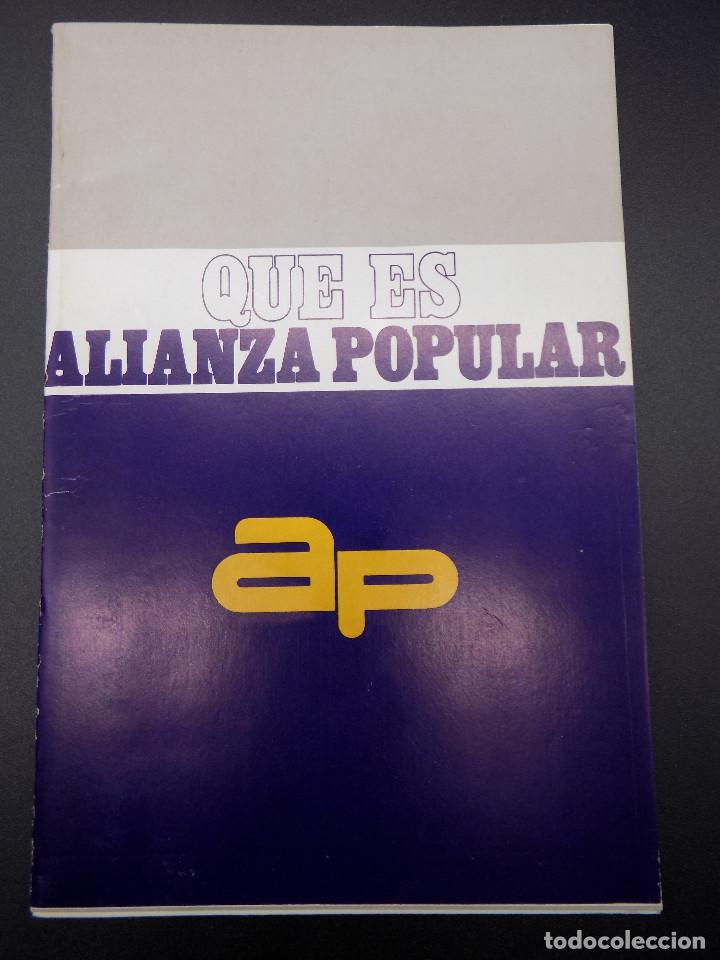 Collectionnisme de Revues et Journaux: QUE ES ALIANZA POPULAR