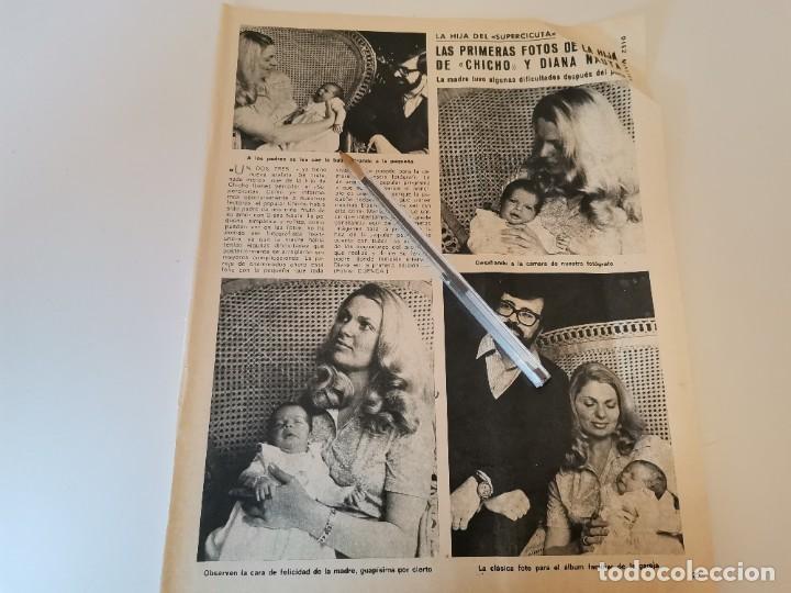 Coleccionismo de Revistas y Peri&oacute;dicos: HIJA DE CHICHO DE CHICHO IB&Aacute;&Ntilde;EZ SUPERCICUTA Y DIANA NAUTA RECORTE REVISTA 1977