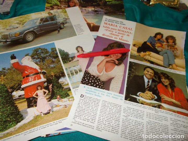 Colecionismo de Revistas e Jornais: RECORTE : MARIA CASAL, SEPARACION. SEMANA, ENERO 1985(#)