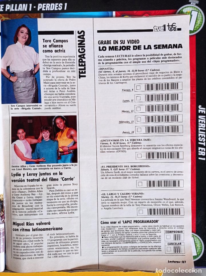 Coleccionismo de Revistas y Peri&oacute;dicos: MARIA TERESA CAMPOS MIGUEL RIOS DEBBIE ALLEN ANTHONY RAY FAMA FAME