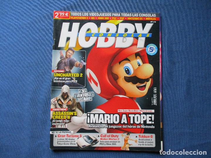Coleccionismo de Revistas y Peri&oacute;dicos: HOBBY CONSOLAS N.&ordm; 218 / NO INCLUYE P&Oacute;STER CENTRAL