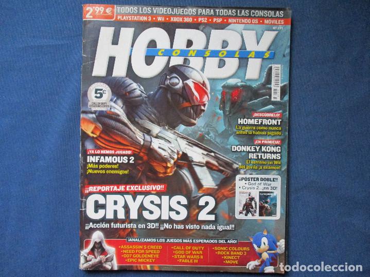 Coleccionismo de Revistas y Peri&oacute;dicos: HOBBY CONSOLAS N.&ordm; 231 INCLUYE P&Oacute;STER CENTRAL