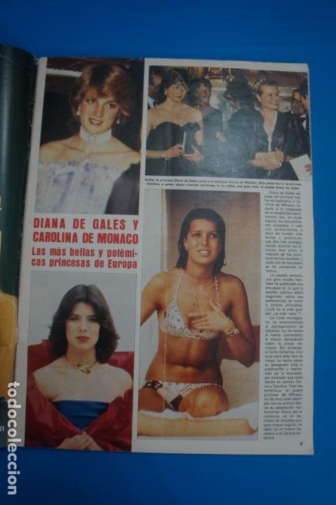 Coleccionismo de Revistas y Peri&oacute;dicos: RECORTE CLIPPING DE DIANA DE GALES Y CAROLINA DE MONACO REVISTA SEMANA N&ordm; 2223 PAG. 3-5 L40