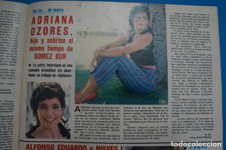 Coleccionismo de Revistas y Peri&oacute;dicos: RECORTE CLIPPING DE ADRIANA OZORES REVISTA SEMANA N&ordm; 2223 PAG. 89 L40