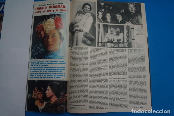 Colecionismo de Revistas e Jornais: RECORTE CLIPPING DE INGRID BERGMAN SEMANA N&ordm; 2225 PAG. 68 Y 69 L40