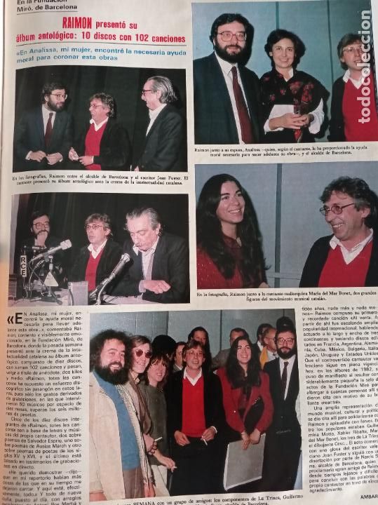 Collezionismo di Riviste e Giornali: raimon maria del mar bonet la trinca