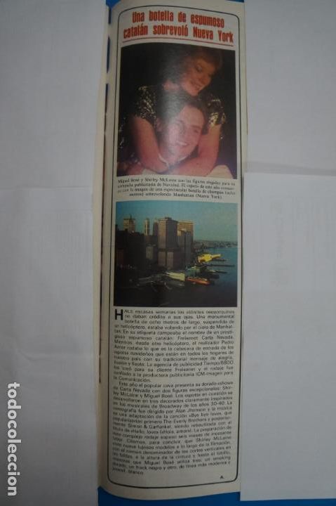 Coleccionismo de Revistas y Peri&oacute;dicos: RECORTE CLIPPING DE MIGUEL BOSE SEMANA N&ordm; 2286 PAG. 107 L40