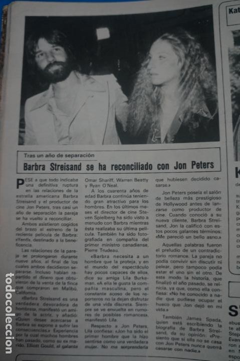 Coleccionismo de Revistas y Peri&oacute;dicos: RECORTE CLIPPING DE BARBRA STREISAND SEMANA N&ordm; 2286 PAG. 28 L40
