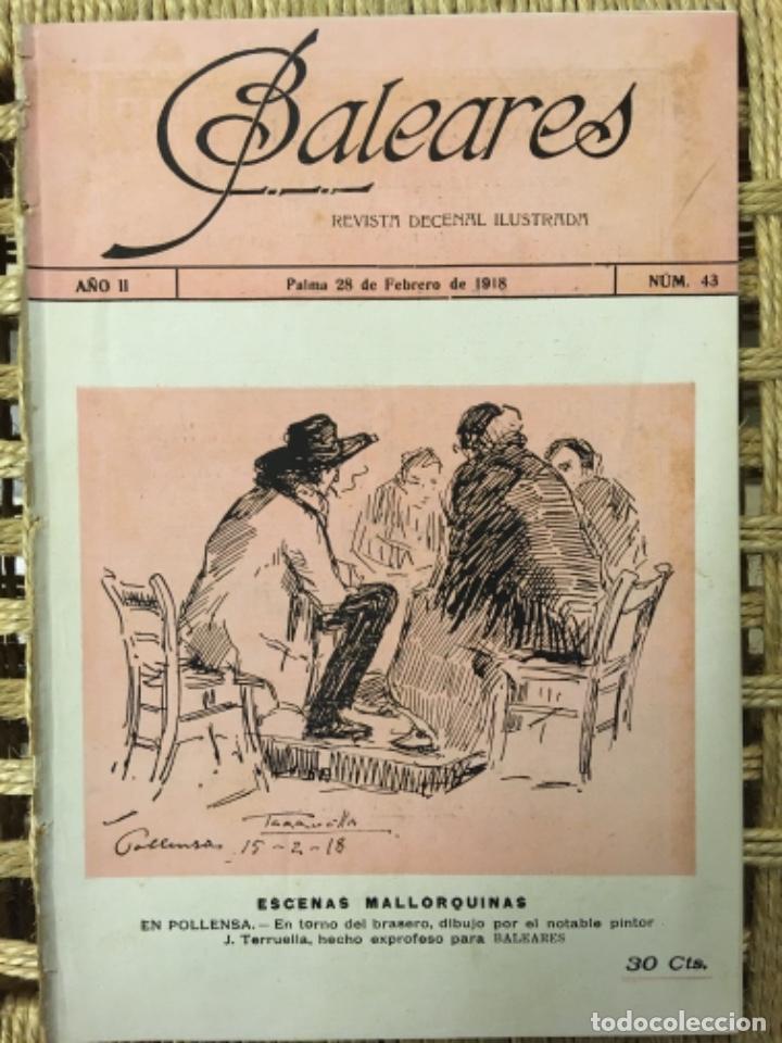 Coleccionismo de revistas y peri&oacute;dicos: REVISTA BALEARES, LITERATURA, ARTE, COMERCIO, NUMERO 43, 1918