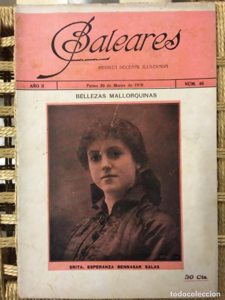 Coleccionismo de revistas y peri&oacute;dicos: REVISTA BALEARES, LITERATURA, ARTE, COMERCIO, NUMERO 46, 1918
