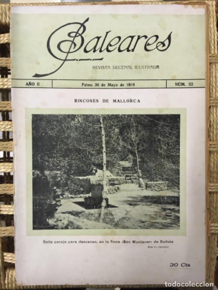 Collection Magazines and Newspapers: REVISTA BALEARES, LITERATURA, ARTE, COMERCIO, NUMERO 52, 1918